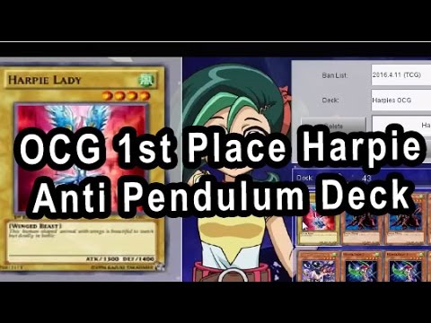 OCG 1st Place Harpie Anti Pendulum Deck OCG 1st Place Harpie Anti Pendulum Deck
