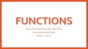 SHS General Mathematics | Lesson 1 Representing and Evaluating Functions