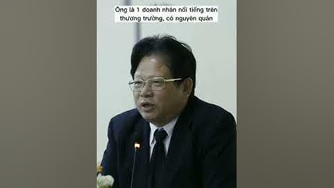 Doanh nhân Đào Hữu Huyền - Chủ tịch HĐQT Cty CP Tập đoàn Hoá chất Đức Giang (DGC)