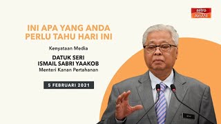 5 perkara penting sidang media harian PKP - 05 Feb 2021