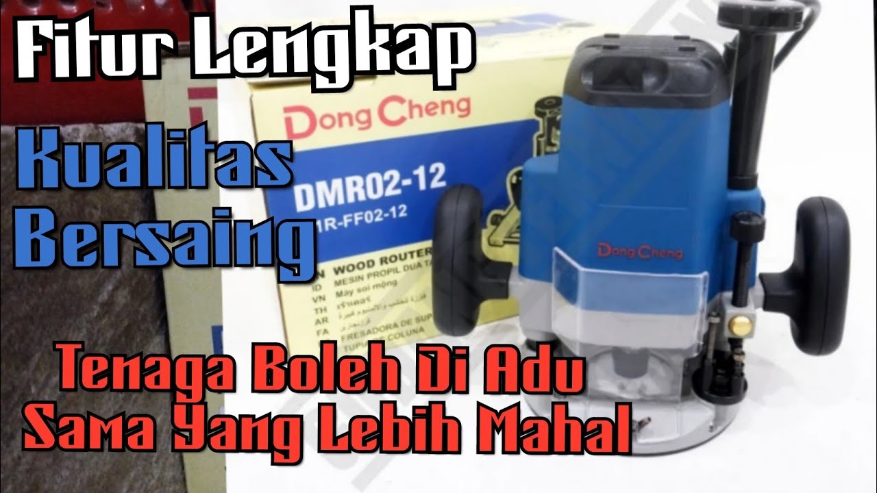 Tes Router Besar DongCheng DMR02-12 Mesin Profil Kayu