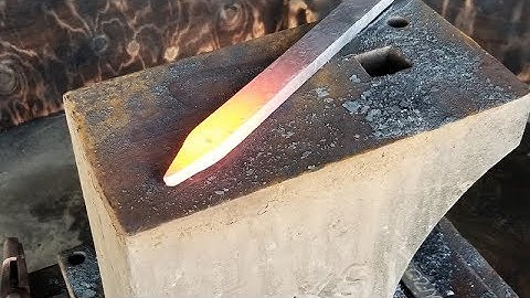 Hand-forged katana: Step 2, forging the sunobe
