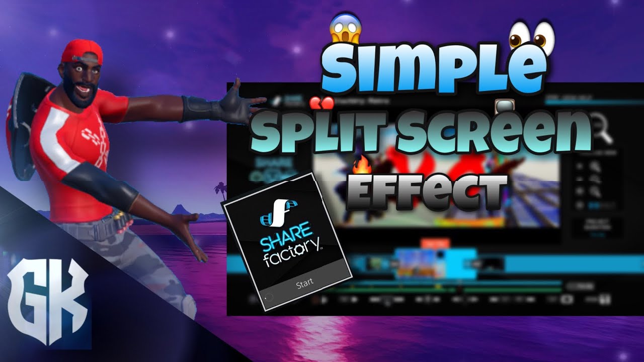 How To Do The Simple Split Screen Effect On Sharefactory! - YouTube