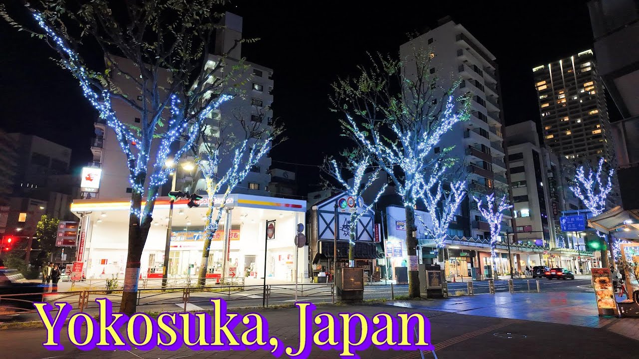 Yokosuka Japan Night Walk