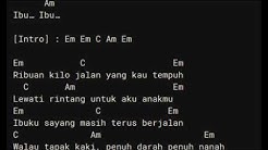 CHORD LIRIK IBU - IWAN FALS  - Durasi: 3:05. 