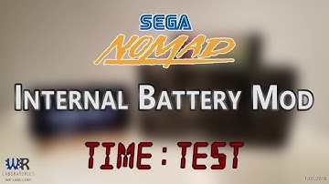 OLD - Sega Nomad Internal Battery Mod - Battery Test Time-Lapse