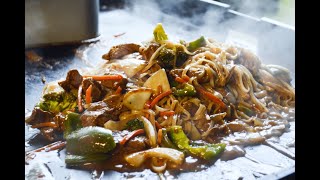 Blackstone Steak & Vegetable Noodle Stir Fry