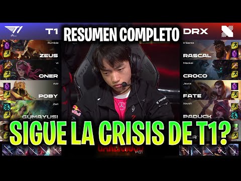 SIGUE LA CRISIS DEL T1 SIN FAKER? | T1 vs DRX Resumen Completo LCK Summer 2023