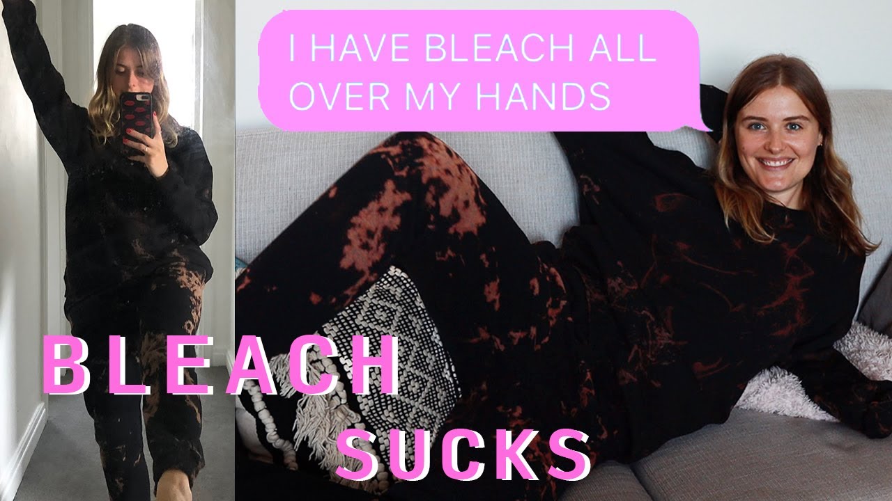 let's make a DIY bleach tiedye sweatsuit YouTube