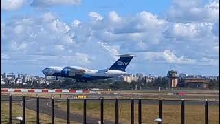 RARE! Ilyushin 76 of Silk Way Airlines taking off from Sydney Airport.