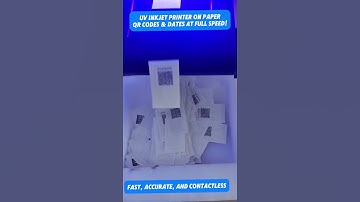 UV Inkjet Printer on paper – QR Codes & Dates at Full Speed! #coding #inkjetequipment