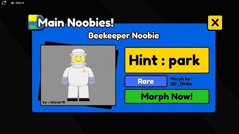 How To Get Beekeeper Noobie In Find The Noobies Morphs Roblox (2024)