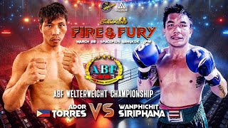 Ador Torres 🇵🇭 VS Wanphichit Siriphana 🇹🇭 | March 28, 2024 | Bangkok, Thailand