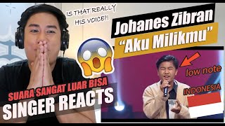 SINGER REACTS to Johanes Zibran - Aku Milikmu (Malam Ini) | The Voice Kids Indonesia S4