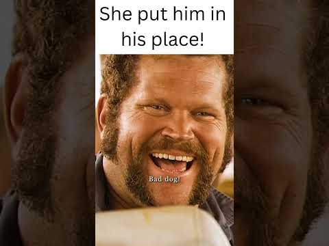 SHE PUT HIM IN HIS PLACE!! SAVAGE!