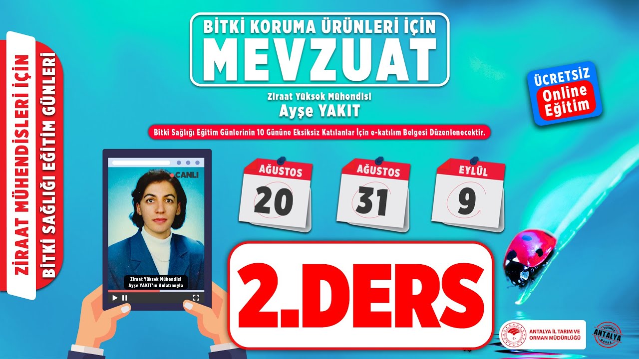 Ziraat Mühendileri İçin Bitki Sağlığı Eğitim Günleri - Mevzuat 2.Ders