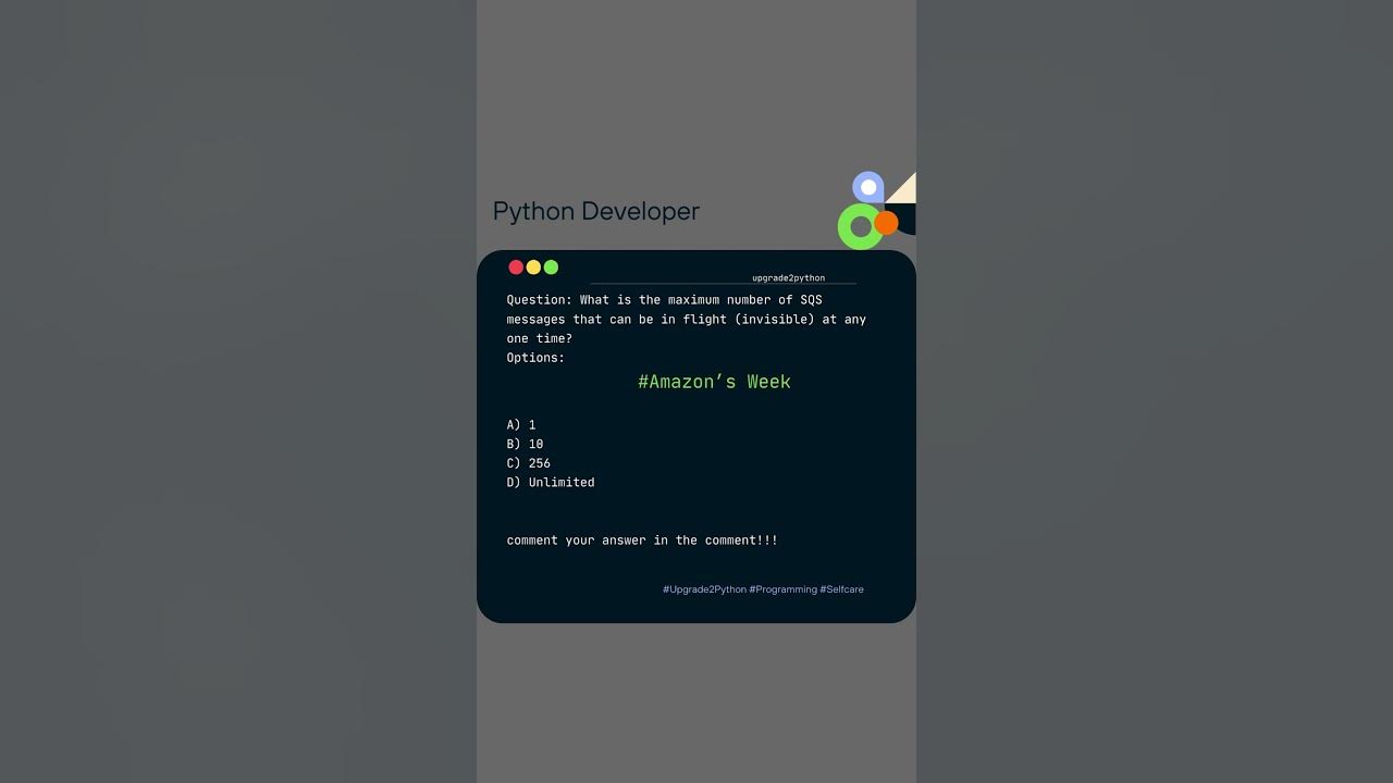 Amazon s interview week mcq mcqs python upgrade2python 