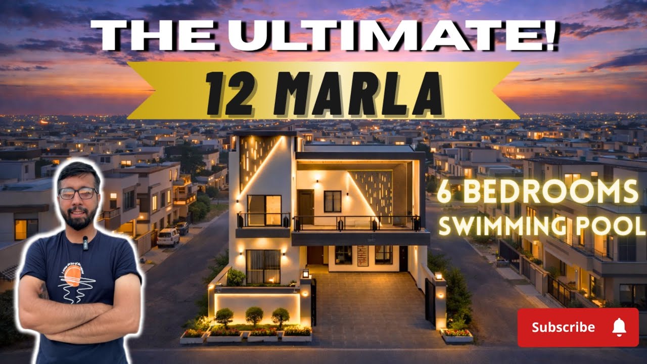 12 Marla Ultra Modern 6 Bedrooms Swimming Pool Designer House For Sale In Bahria Town Rawalpindi 