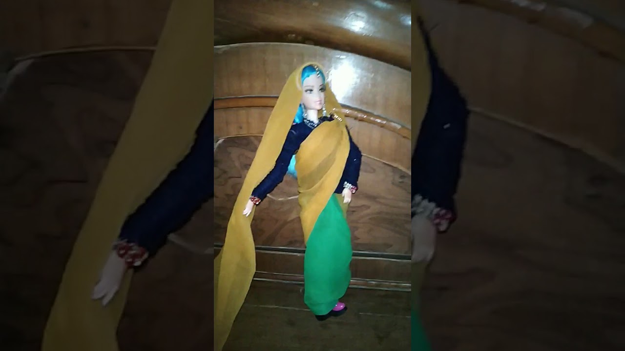 My Doll in Indian Saree look😘😘