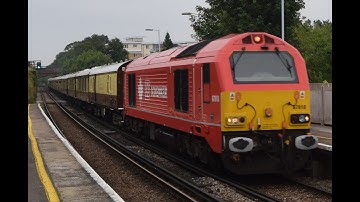 DB 67018 + 67014 Mega 9 tone passing Whitstable 19/8/16