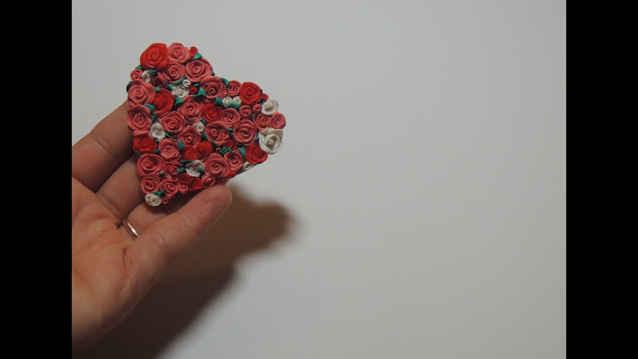 Магнит 60 роз. Полимерная глина. Мастер-класс / FIMO Magnet 60 roses ...