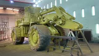 Caterpillar 988H WHEEL LOADER PAINT RESTORATION MASSIVE MACHINE HEAVY EQUIPMENT MINING QUARRY