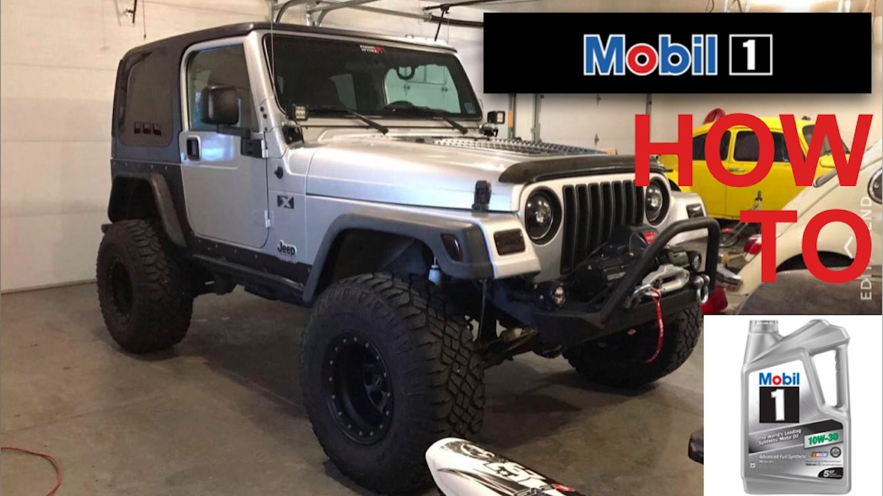 How to Change Oil - Jeep Wrangler TJ  - YouTube