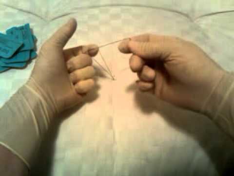 Two-handed suture tying technique - PART 1