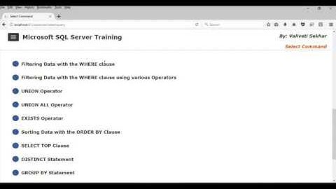 Microsoft SQL Server 2017 Tutorial - Filtering Data with the WHERE clause - SELECT statement