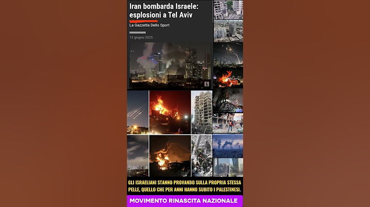 IRAN BOMBARDA TEL AVIV, IL TEMPO È UN GRANDE GALANTUOMO.