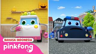 Download lagu EP. 7-9 | Lima Bus Kecil Nakal   Ambulans Super-Duper | Kartun Mobil | Pinkfong Indonesia