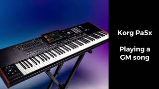 Korg Pa5x: Playing a General Midi file