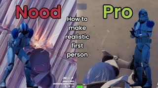 How to Make Realistic First Person with Crouching in Fortnite Creative