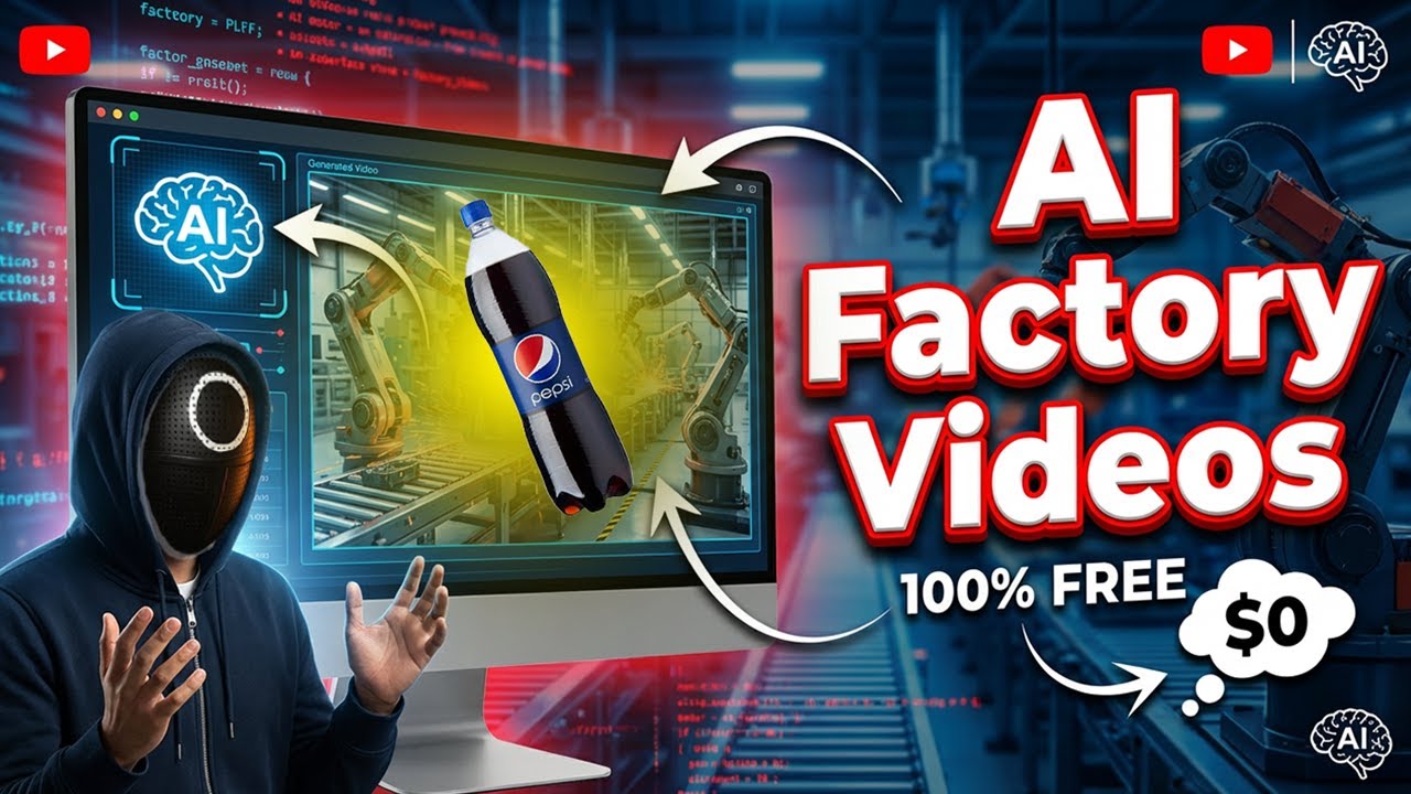 Create Factory Production Videos With AI Using 100% Free Tools