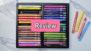 New Mungyo watercolor crayons 36 review : tutorial