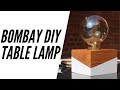 Bombay Kube Lamp build | DIY Wood block Edison Table Lamp | How to build a wood block lamp