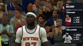 NBA 2k24 Nintendo Switch Gameplay My Career Mode Chapter #31 Knicks VS Rockets Freddy VS Jason