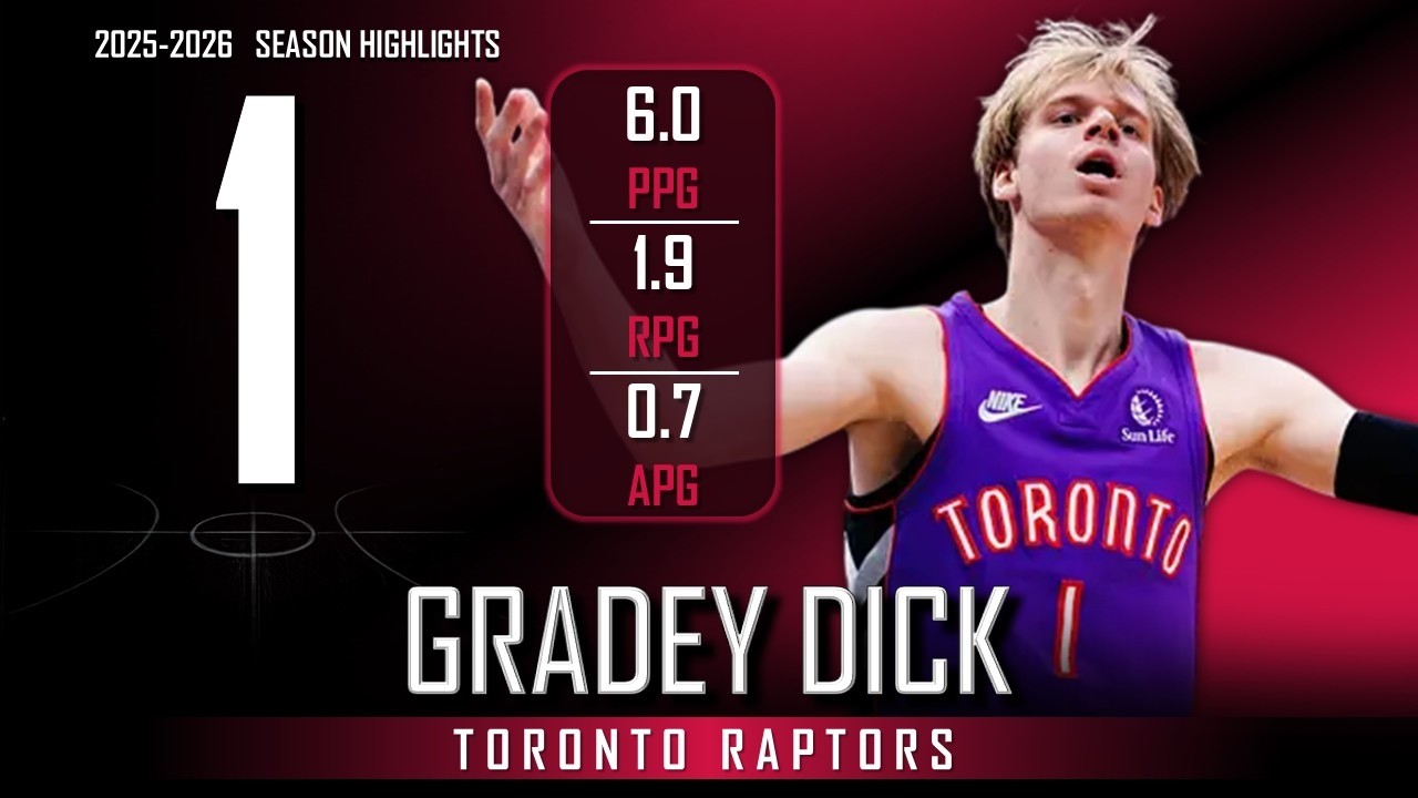 Gradey Dick || 2025-2026 Toronto Raptors Highlights