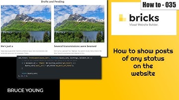 Show posts of any status in this Bricks Builder tutorial - draft, pending, published...