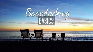 RV Boondocking Basics
