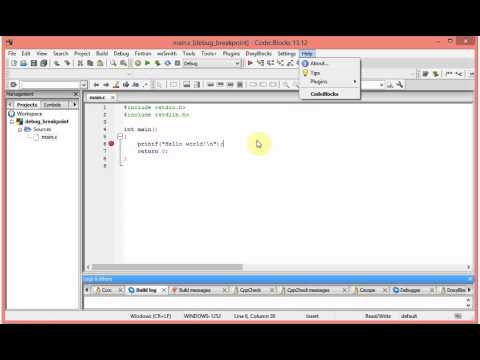 CodeBlocks - 4 - Debug với breakpoint