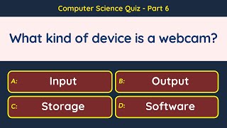 Computer Science Quiz – Part 6/10 | Computer Awareness Quiz – Test General Knowledge of IT & Systems
