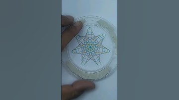 Spirograph art#shortvideo #art #satisfying #spiroart #spirograph #drawing