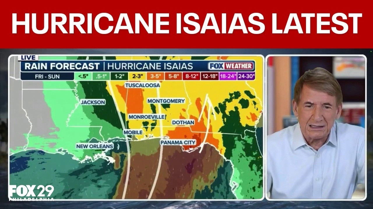 Hurricane Isaias latest: Storm intensifies as it barrels towards gulf coast