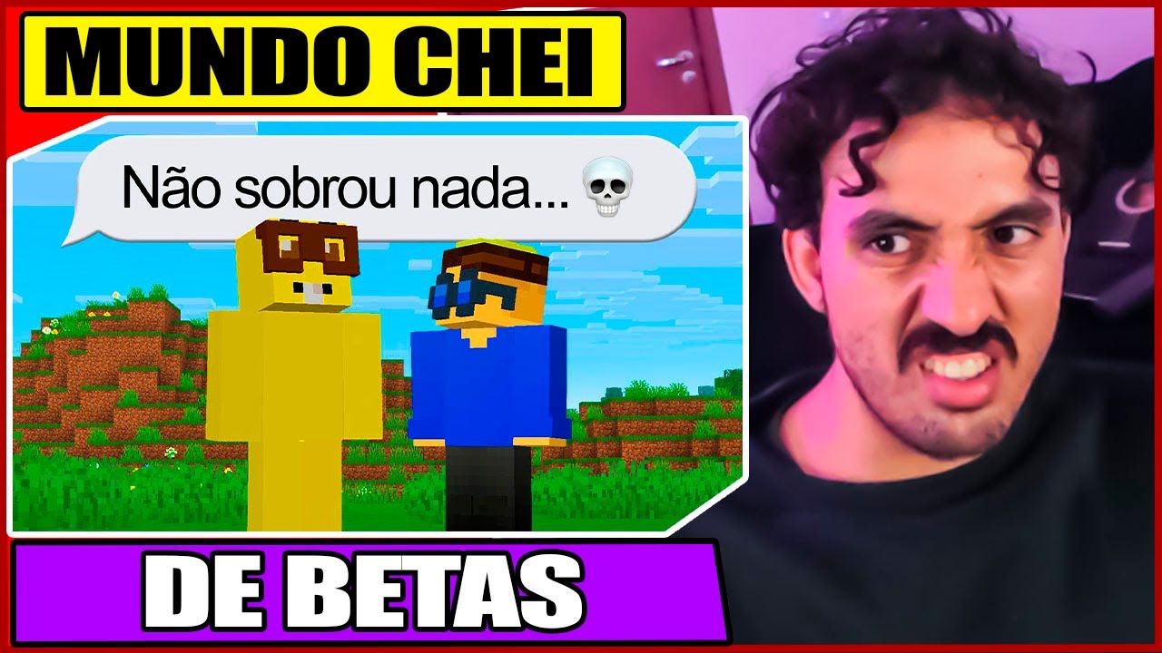 criei a CIVILIZAÇÃO de BETAS no minecraft (e não sobrou nada KKKKKK) | Leozin React