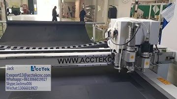 AccTek-Oscillating knife cutting machine in Italy