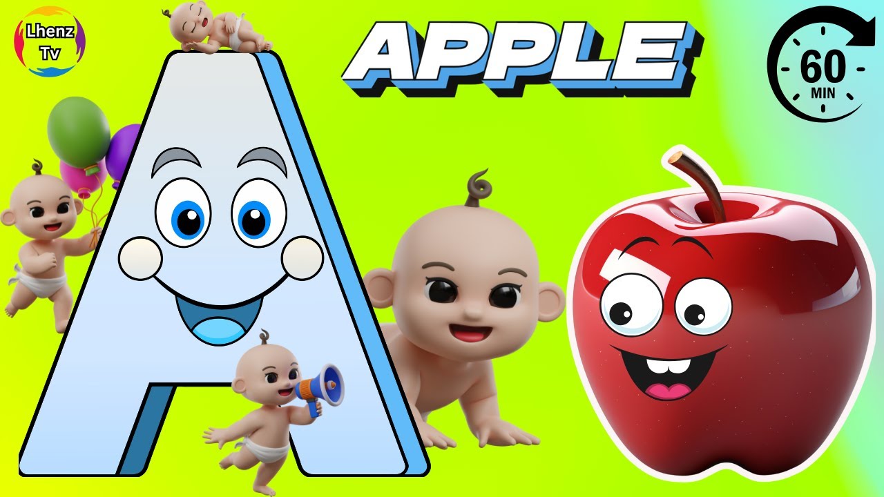 ABC Song for Children| A is for Apple🍎, B is for Ball⚽| Smart Kids Love ...