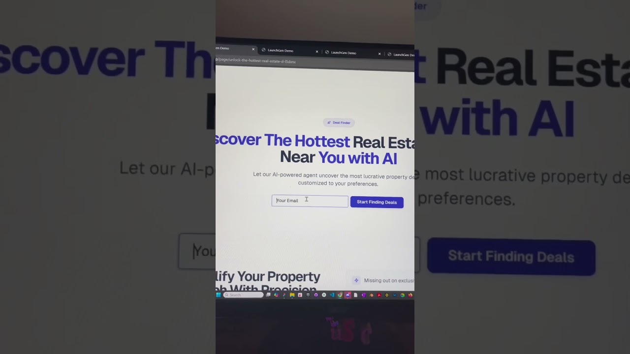 AI tool to make Landing Page 