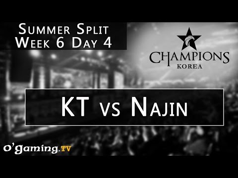 KT Rolster vs NaJin e-mFire - LCK Summer Split - Week 6 - Day 4 - KT vs NaJin [FR]