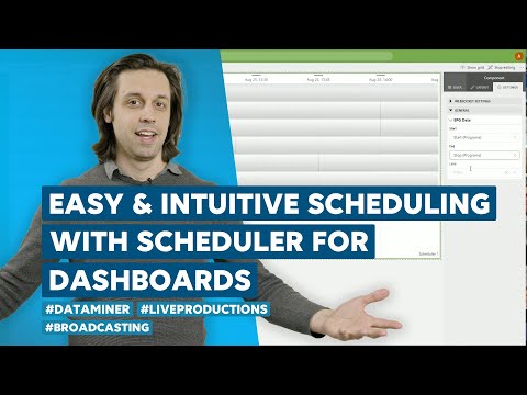 Easy & intuitive scheduling with Scheduler for Dashboards